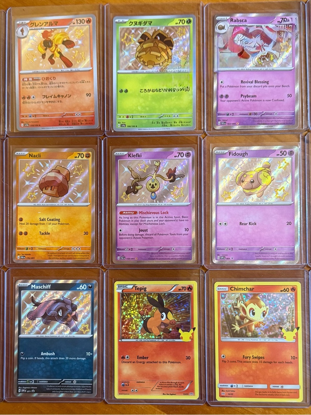 Pokémon Holographic Trading Card Collection - Assorted Colors